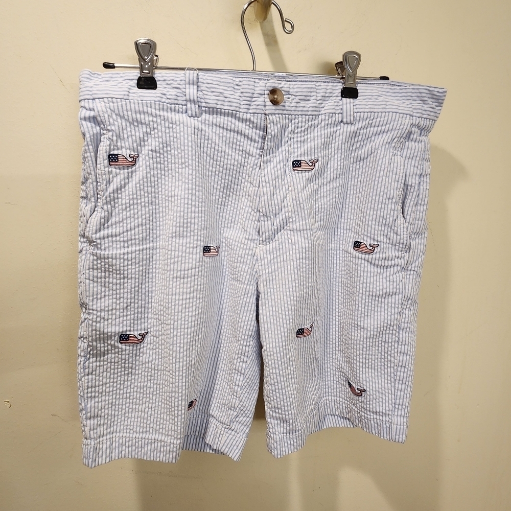 VINEYARD VINES Men's Citton Stripes Patriotic Bermuda short size 32